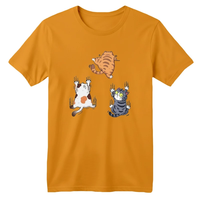 تی شرت آستین کوتاه بچگانه مدل گربه های فراری