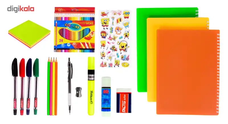پک 19 عددی لوازم تحریر پرفکت مدل دیارا