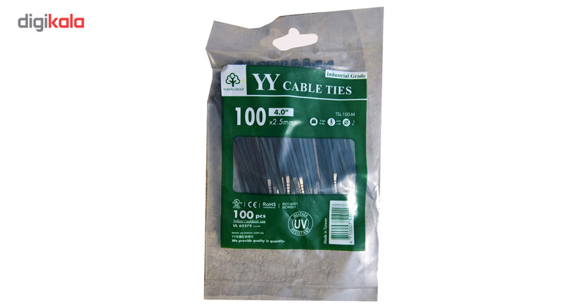 بست کمربندی وای وای مدل TSL-100-M سایز 2.5×100 میلیمتر