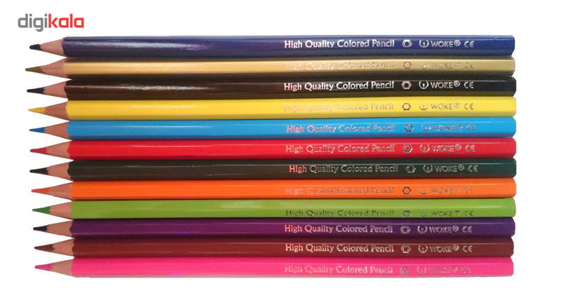 مداد رنگی 12 رنگ وک مدل colours