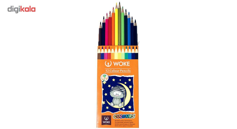 مداد رنگی 12 رنگ وک مدل colours