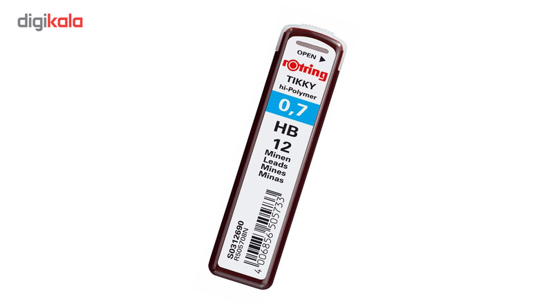 نوک مداد نوکی 0.7 میلی متری روترینگ مدل hi-polymer بسته 2 عددی
