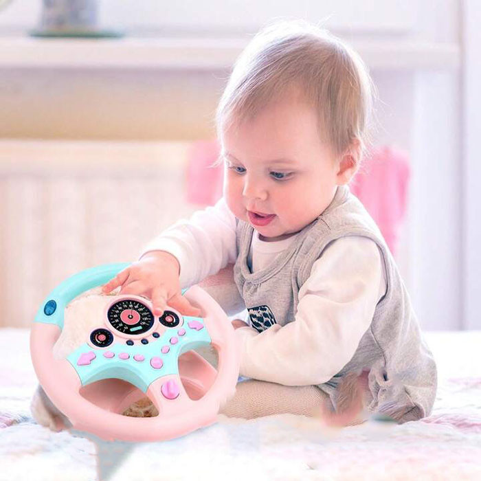 اسباب بازی مدل فرمان موزیکال طرح فانتزی چراغدار کد 1192E