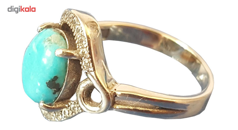انگشتر نقره فیروزه بلو استون مدل 396110104