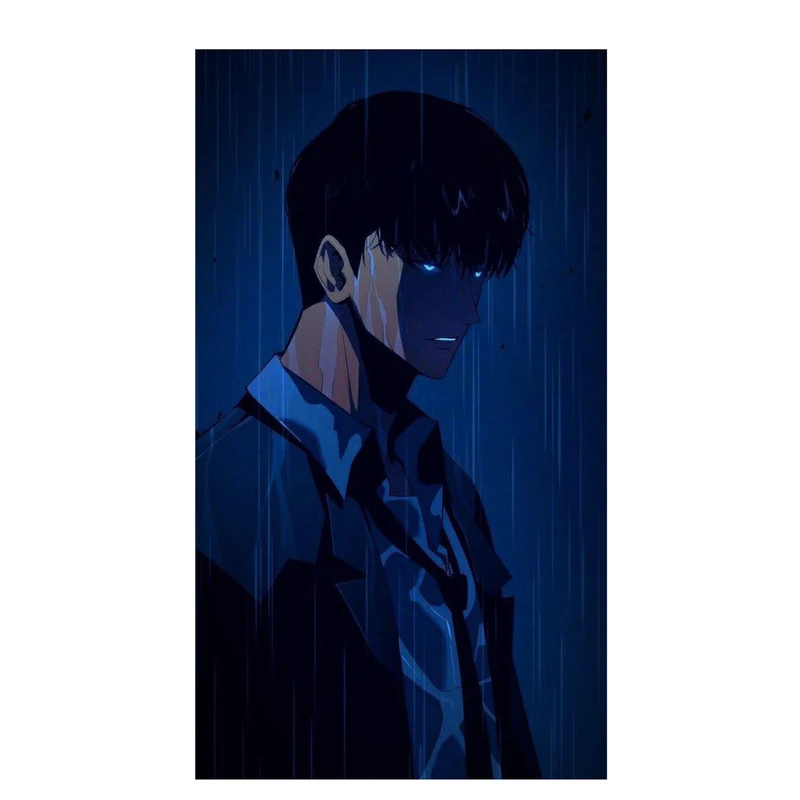 استیکر لپ تاپ و موبایل مدل انیمه طرح سولو لولینگ سونگ جین وو solo leveling sung jin woo کد 504