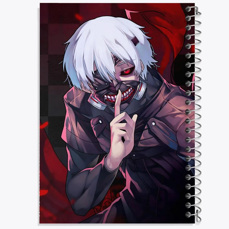 دفتر مشق 100 برگ خندالو طرح کانکی کن انیمه توکیو غول Tokyo Ghoul کد 11878