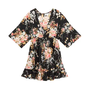 پیراهن یقه باز زنانه شین مدل 5398