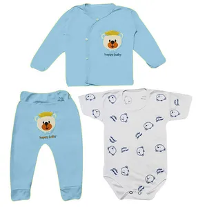 ست 3 تکه لباس راحتی نوزادی مدل Ab.I3