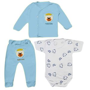 ست 3 تکه لباس راحتی نوزادی مدل Ab.I3