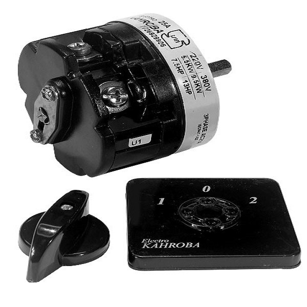 کلید گردان تکفاز دوطرفه 16 امپر کهربا مدل 1605