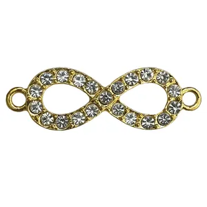 آویز دستبند مدل بی نهایت نگین دار AD 434