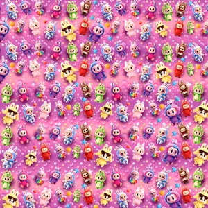 کاغذ کادو مدل لبوبو کد 290 سایز 70*50 سانتی متر بسته 25 عددی