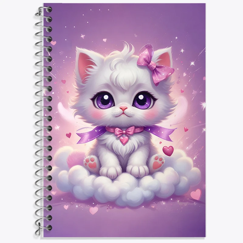 دفتر نت موسیقی 50 برگ خندالو طرح گربه کیوت کد F5450