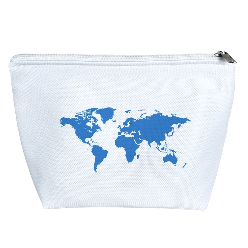 کیف لوازم آرایش دخترانه خندالو مدل نقشه کره زمین کد H582