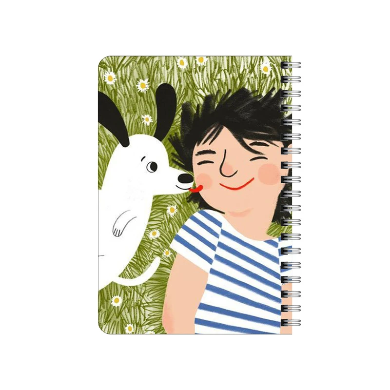 دفترچه یادداشت بامبیلیپ مدل دختر و سگ در دشت کد 7851799