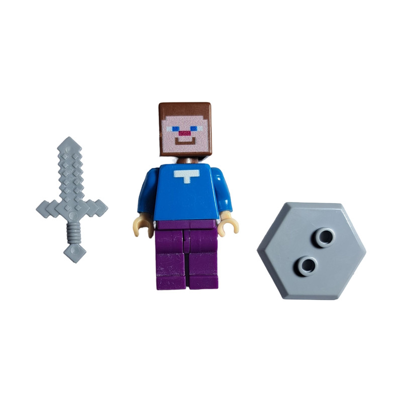 اکشن فیگور مدل ماینکرافت طرح Classic Steve مجموعه 3 عددی