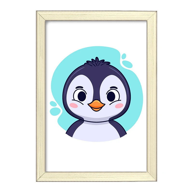 تابلو خندالو طرح پنگوئن حیوانات بامزه کد 37132