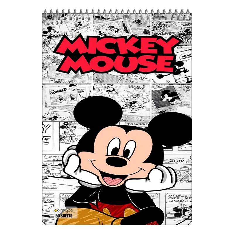 دفتر نقاشی 50 برگ سیمی کارنیکا طرح میکی موس mikey mouse کد 18877