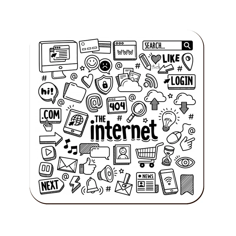زیر لیوانی لوکسینو مدل It کد Internet_11:11