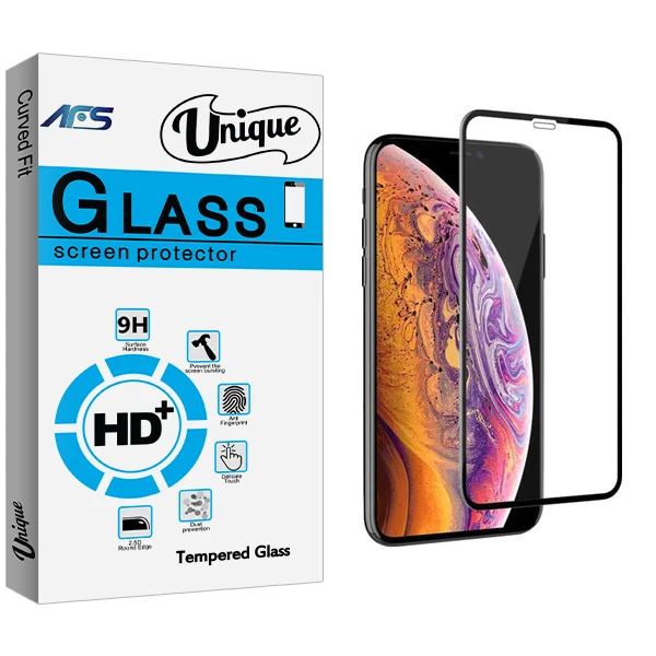 محافظ صفحه نمایش ای اف اس مدل Unique Glass مناسب برای گوشی موبایل اپل Iphone XS MAX