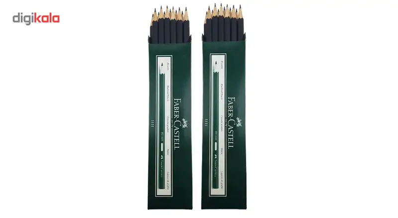 مداد مشکی فابر کاستل کد 111100 بسته 24 عددی