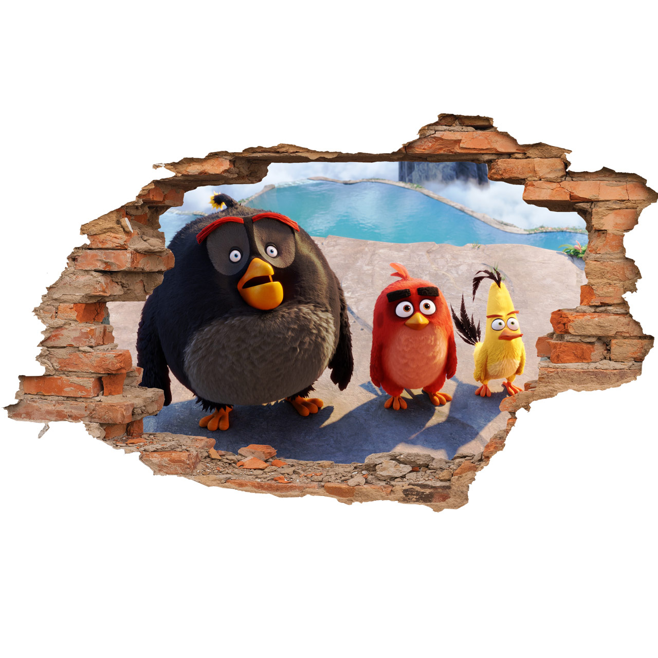 استیکر سه بعدی باروچین مدل Angry Birds 3