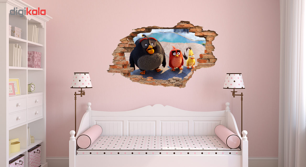 استیکر سه بعدی باروچین مدل Angry Birds 3