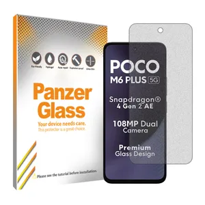 Panzer Glass Resistant model matte screen protector suitable for Xiaomi Poco M6 Plus 5G mobile phone