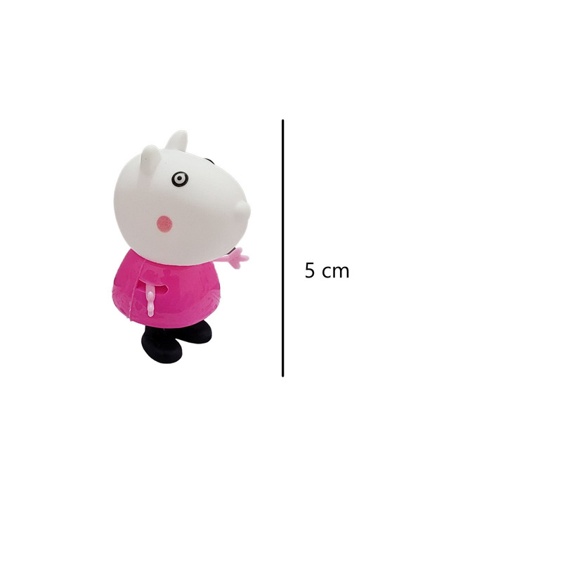 فیگور طرح پپاپیگ مدل Happy pig کد 300 مجموعه 14 عددی
