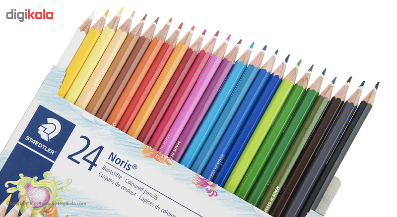 مداد رنگی 24 رنگ استدلر مدل Noris Club