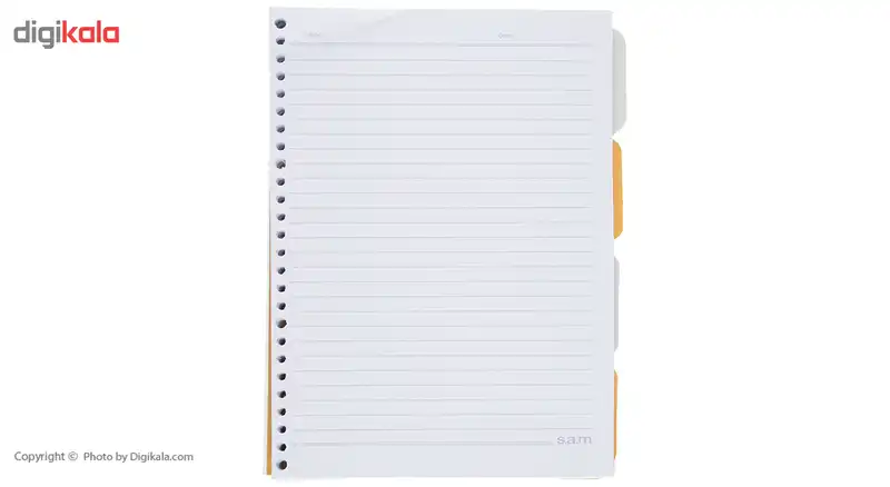 کاغذ کلاسور سم مدل 26 حلقه بسته 100 عددی