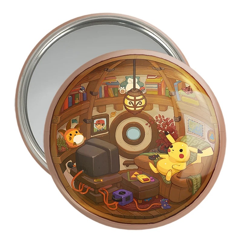 آینه جیبی خندالو مدل پیکاچو انیمه پوکمون  کد 17395