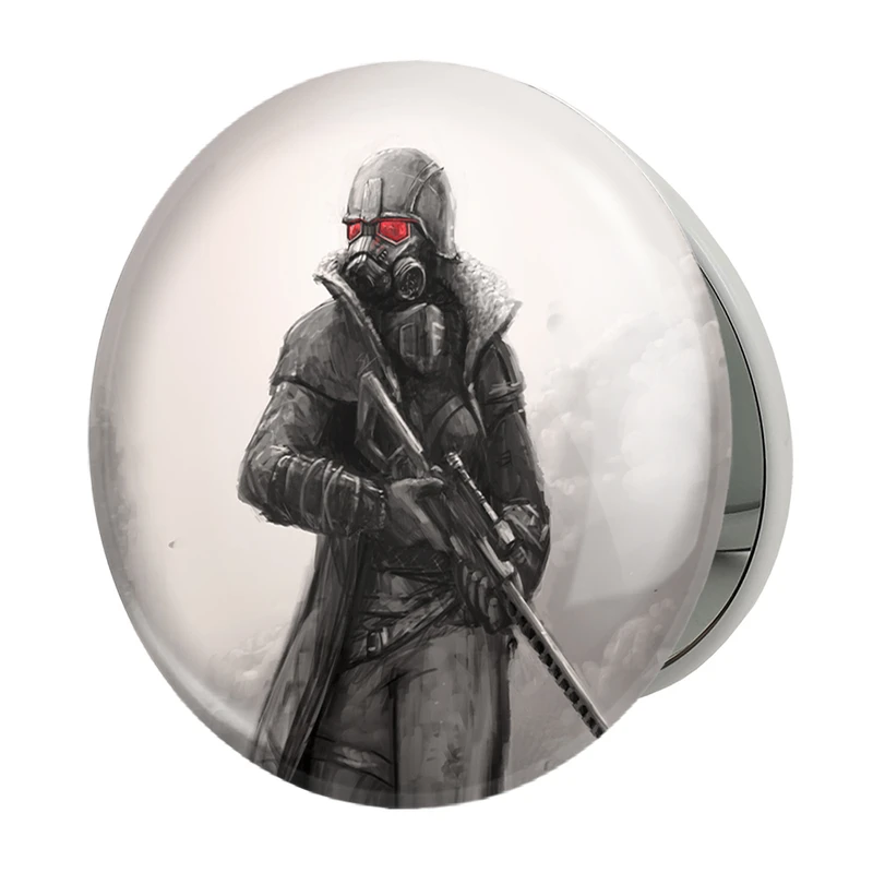 آینه جیبی خندالو طرح بازی فال‌اوت (Fallout) مدل تاشو کد 31293