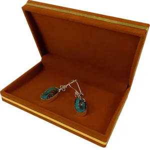 گوشواره نقره تاج گوهر مدل فیروزه کد TG615