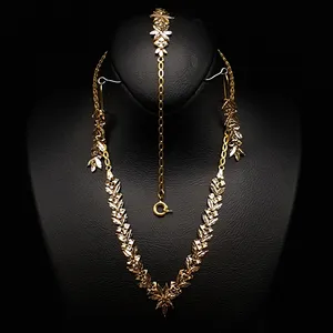 نیم ست طلا 18 عیار زنانه مدل 1ES321