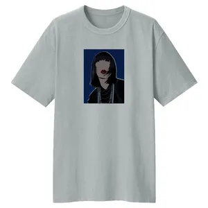 تی شرت لانگ زنانه مدل  LL96 رنگ طوسی