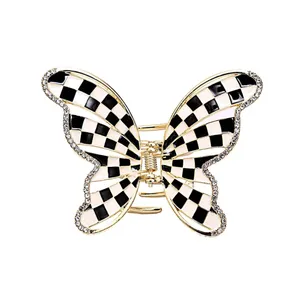 کلیپس مو زنانه مدل پروانه شطرنجی