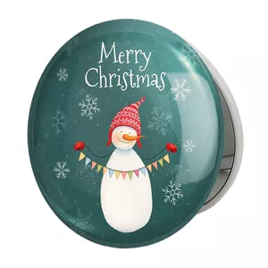آینه جیبی خندالو طرح کریسمس Christmas مدل تاشو کد 22151 
