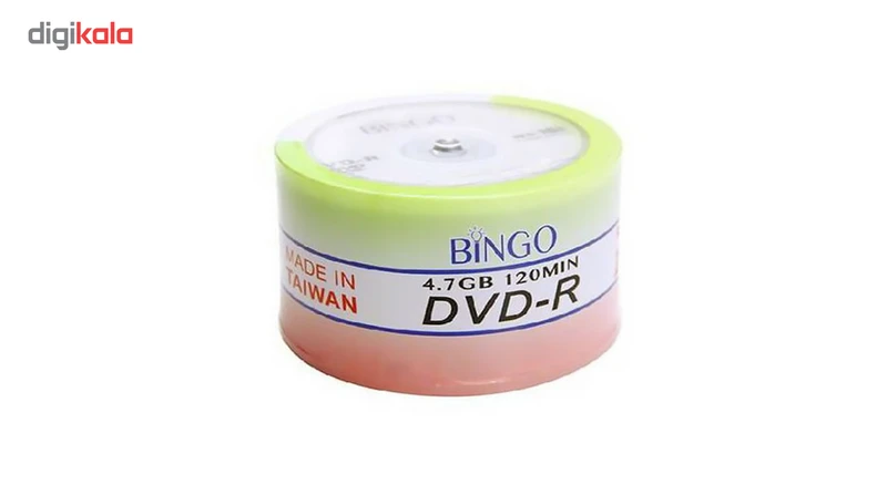 عکس شماره 2 : دی وی دی خام بینگو بسته ۵۰ عددی