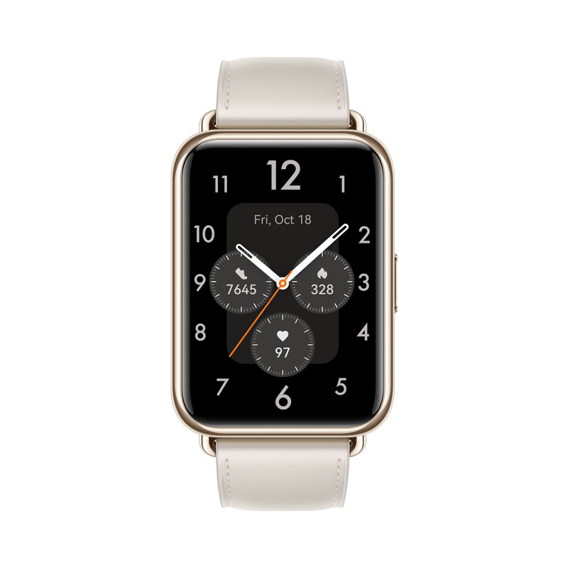ساعت هوشمند هوآوی مدل WATCH FIT 2 Classic Edition بند چرمی