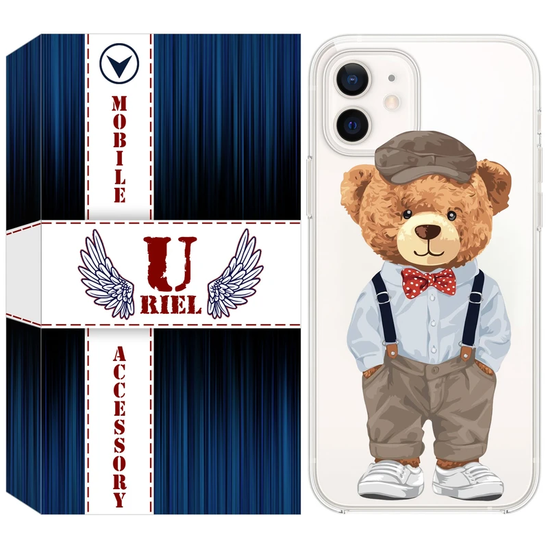 کاور یوریل مدل Clear کد 41 طرح تدی مناسب برای گوشی موبایل اپل iPhone 12