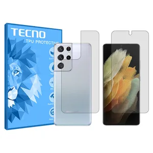 HyGEL tecno transparent screen protector suitable for Samsung Galaxy S21 Ultra mobile phone along with the phone back protector