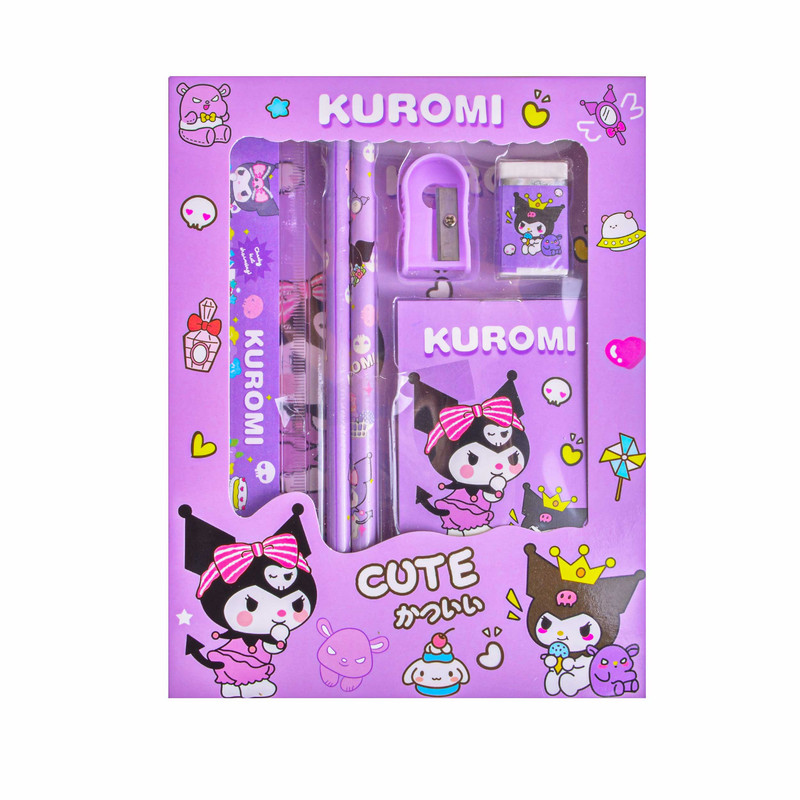 بسته لوازم تحریر مدل کرومی مجموعه 6 عددی