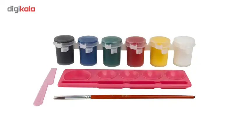 گواش 6 رنگ آریا مدل 4009