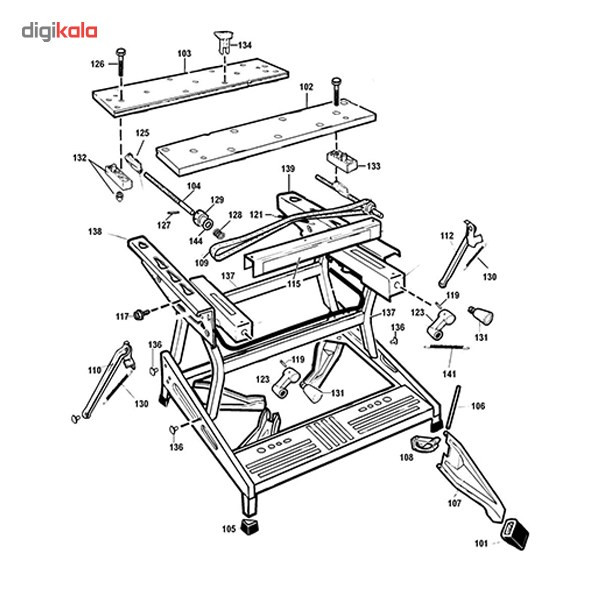 میز کار بلک اند دکر مدل WM825