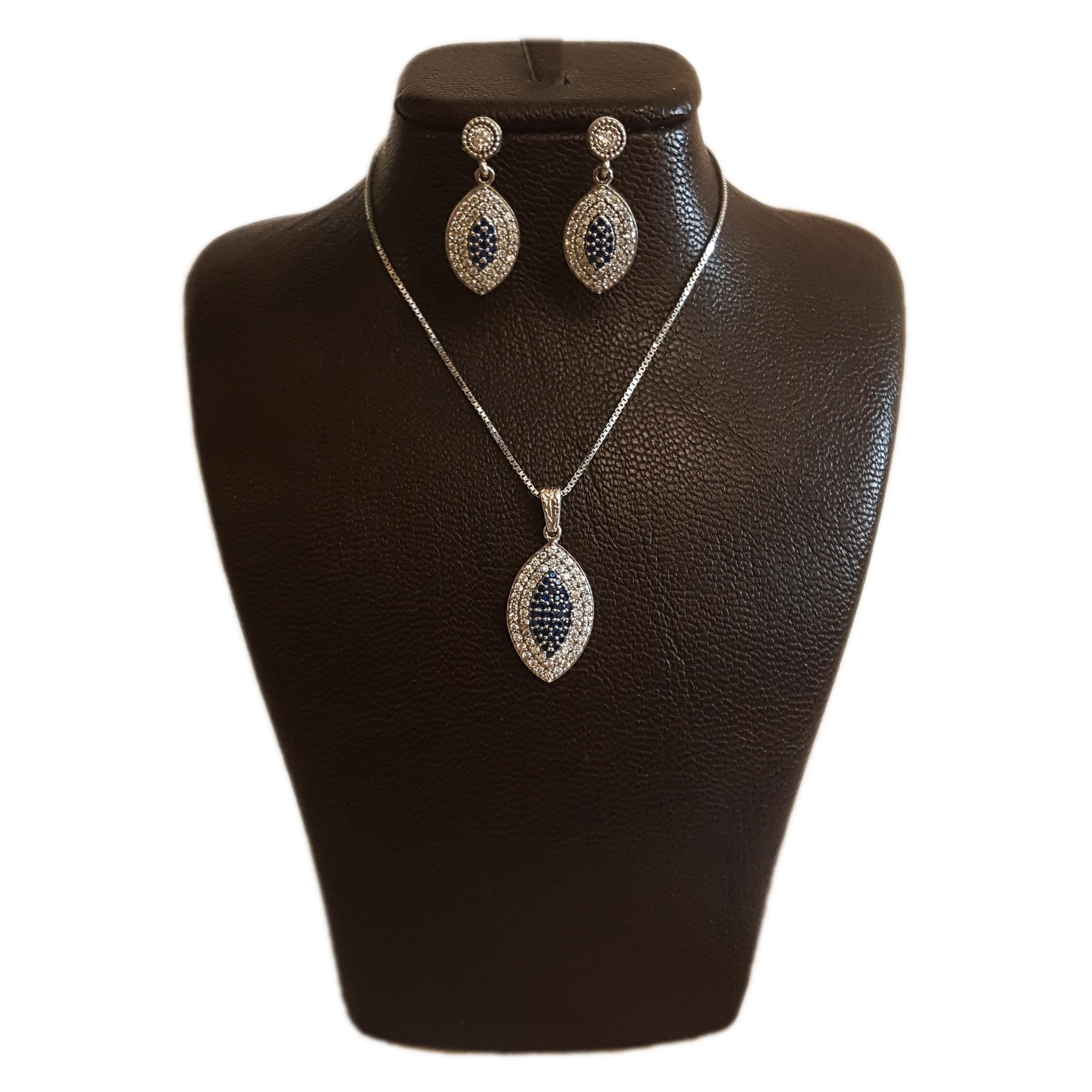 نیم ست نقره زنانه مدل AVN_N072