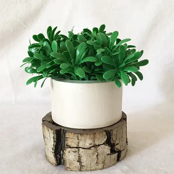 گلدان به همراه گل مصنوعی مدل میخک هندی کد 710