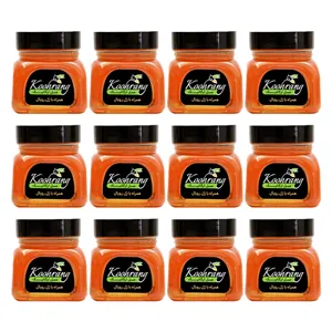 عسل گون گز با ژل رویال رویال کندو کوهرنگ - 450 گرم بسته 12 عددی