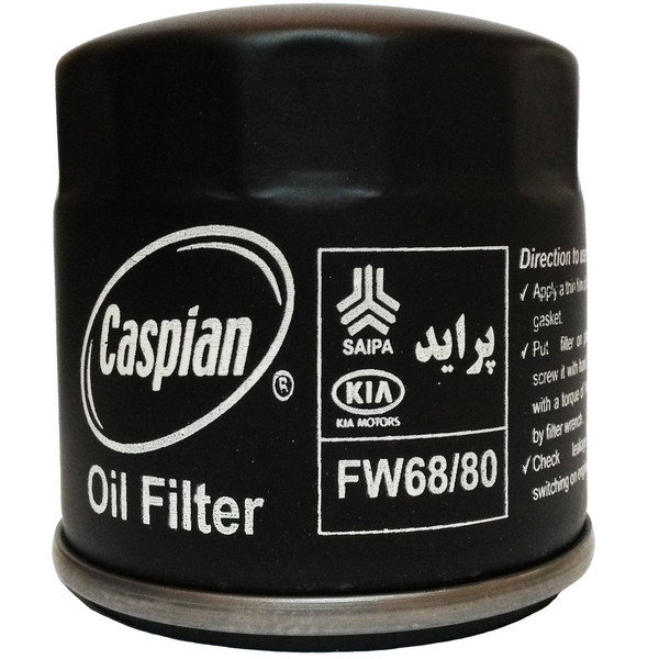 فیلتر روغن خودروی کاسپین مدل FW68/80 مناسب برای پراید صبا