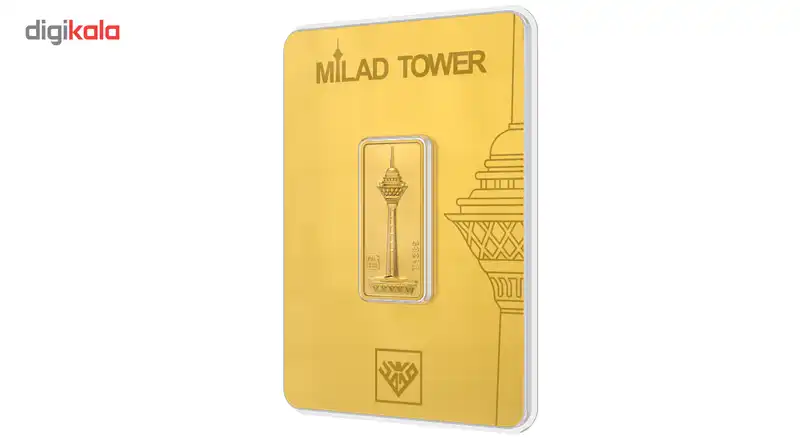 شمش طلا 24 عیار طلای محمد مدل برج میلاد G5
